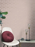 FD42805 Raye Pink Rosco Trellis Wallpaper