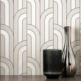 FD42843 Ezra Platinum Arch Wallpaper