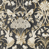 FD42948 Fae Charcoal Woodland Wallpaper
