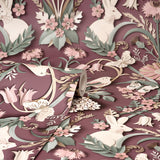 FD42949 Fae Plum Woodland Wallpaper