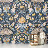 FD42950 Fae Navy Woodland Wallpaper