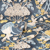 FD42950 Fae Navy Woodland Wallpaper