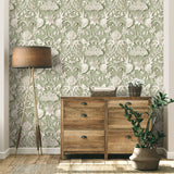 FD42951 Fae Sage Woodland Wallpaper