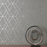 FD43152 Malcolm Grey Geo Wallpaper