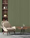FD43289 Reggie Olive Vertical Slats Wallpaper