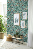 FD43338 Arden Blue Wild Meadow Wallpaper