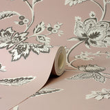 FD43451 Juliette Light Pink Jacobean Wallpaper