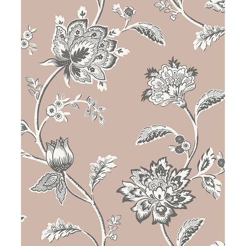 FD43451 Juliette Light Pink Jacobean Wallpaper