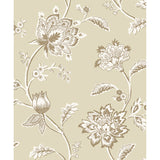 FD43452 Juliette Light Yellow Jacobean Wallpaper