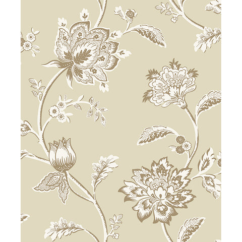 FD43452 Juliette Light Yellow Jacobean Wallpaper