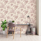 FD43609 Gabriela Pink Floral Wallpaper