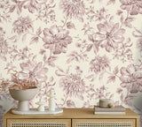 FD43609 Gabriela Pink Floral Wallpaper