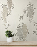 FD43673 Aisla Neutral Wisteria Wallpaper