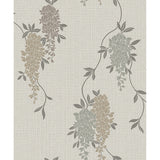FD43673 Aisla Neutral Wisteria Wallpaper