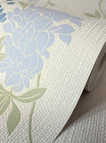 FD43674 Aisla Blue Wisteria Wallpaper