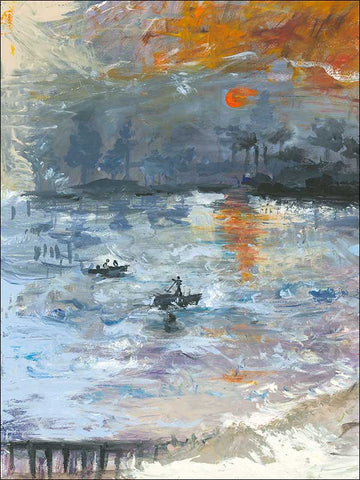 FI72000M Nautical Sunset 3 Panel Mural