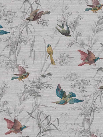 FJ40909 Birds of Paradise Sterling Wallpaper