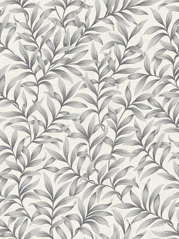 FJ41880 Morrissey Leaf Pewter Wallpaper