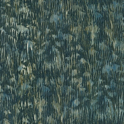 FM1001 Gilded Plume Teal Textured Wallpaper