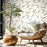 FM1021 Lunula Green Wallpaper