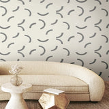 FM1022 Lunula Black Wallpaper