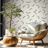 FM1022 Lunula Black Wallpaper