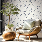 FM1023 Lunula Navy Blue Wallpaper