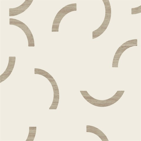 FM1026 Lunula Taupe Wallpaper