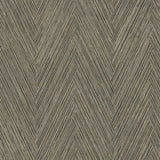 FM1051 Thatched Chevron Charcoal Wallpaper