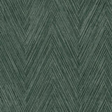 FM1054 Thatched Chevron Bottle Green Wallpaper