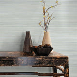 FM1075 Alignment Blue Vertical Stria Wallpaper