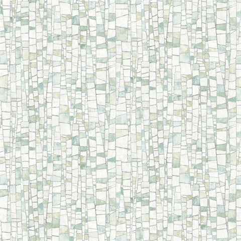 FM1084 Kaleidoscopic Green Wallpaper