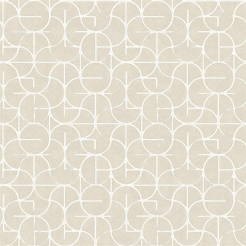 FM1103 Looking Glass Beige Wallpaper