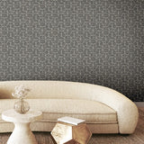 FM1104 Looking Glass Charcoal Wallpaper