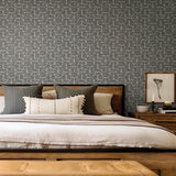 FM1104 Looking Glass Charcoal Wallpaper