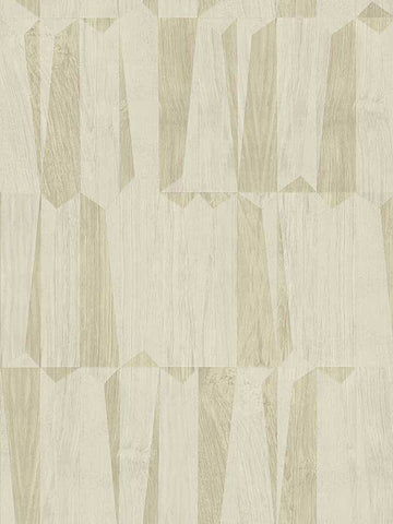 FS72031 Geo Point Wood Effect Motif Beige Cream Grey Wallpaper
