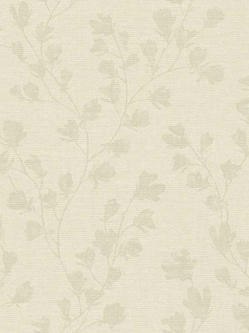 FS72035 Floral Trail Motif Taupe Beige Wallpaper