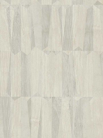 FS72039 Geo Point Wood Effect Motif Cream Grey White Wallpaper