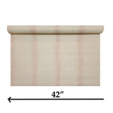 Z80046 Flax brass copper Striped woven faux fabric grass sack cloth textured wallpaper