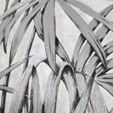 Z77549 Floral tropical modern Gray off white palm leaves textured wallpaper rolls 3D
