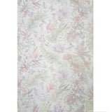 Z80015 Floral tropical pastel green pink ivory gold metallic flowers textured wallpaper