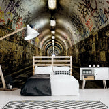 G45281 Tunnel 6 Panel Beige Mural