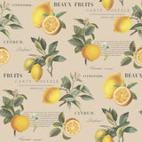 G45410 Citron Botanical Wallpaper