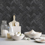 G45426 Herringbone Brick Wallpaper