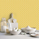 G45438 Lemon Scallop Wallpaper 