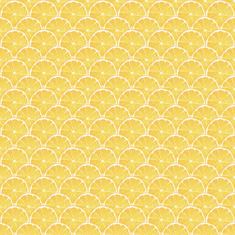 G45438 Lemon Scallop Wallpaper 