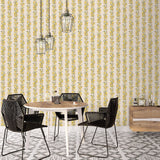 G45440 Lemon Stripe Wallpaper
