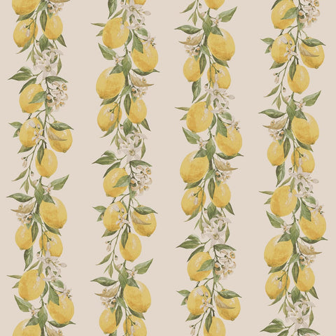 G45440 Lemon Stripe Wallpaper
