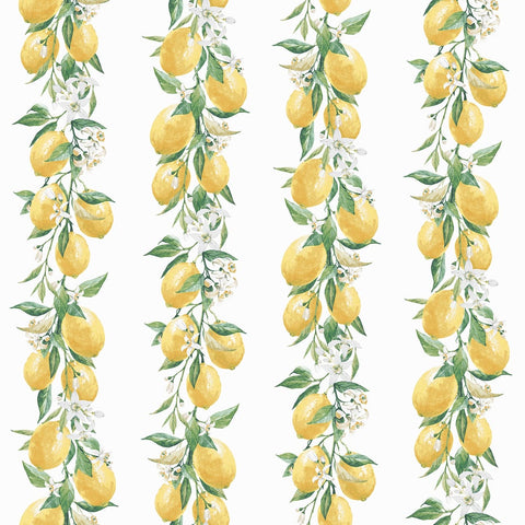 G45441 Lemon Stripe Wallpaper