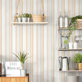 G45447 Multi Stripe Wallpaper